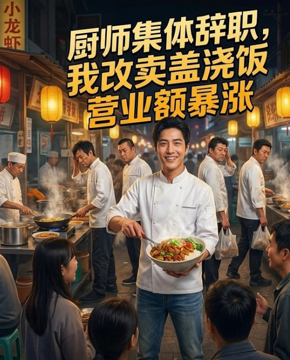 厨师集体辞职，我改卖盖浇饭营业额暴涨全集