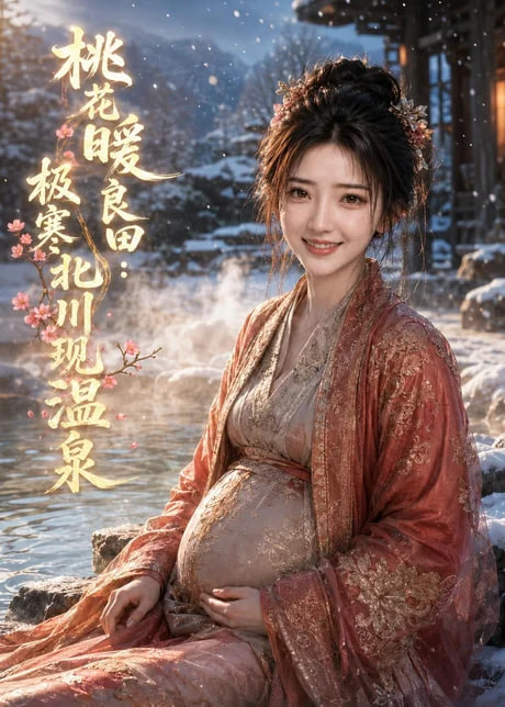 桃花暖良田：极寒北川现温泉全集