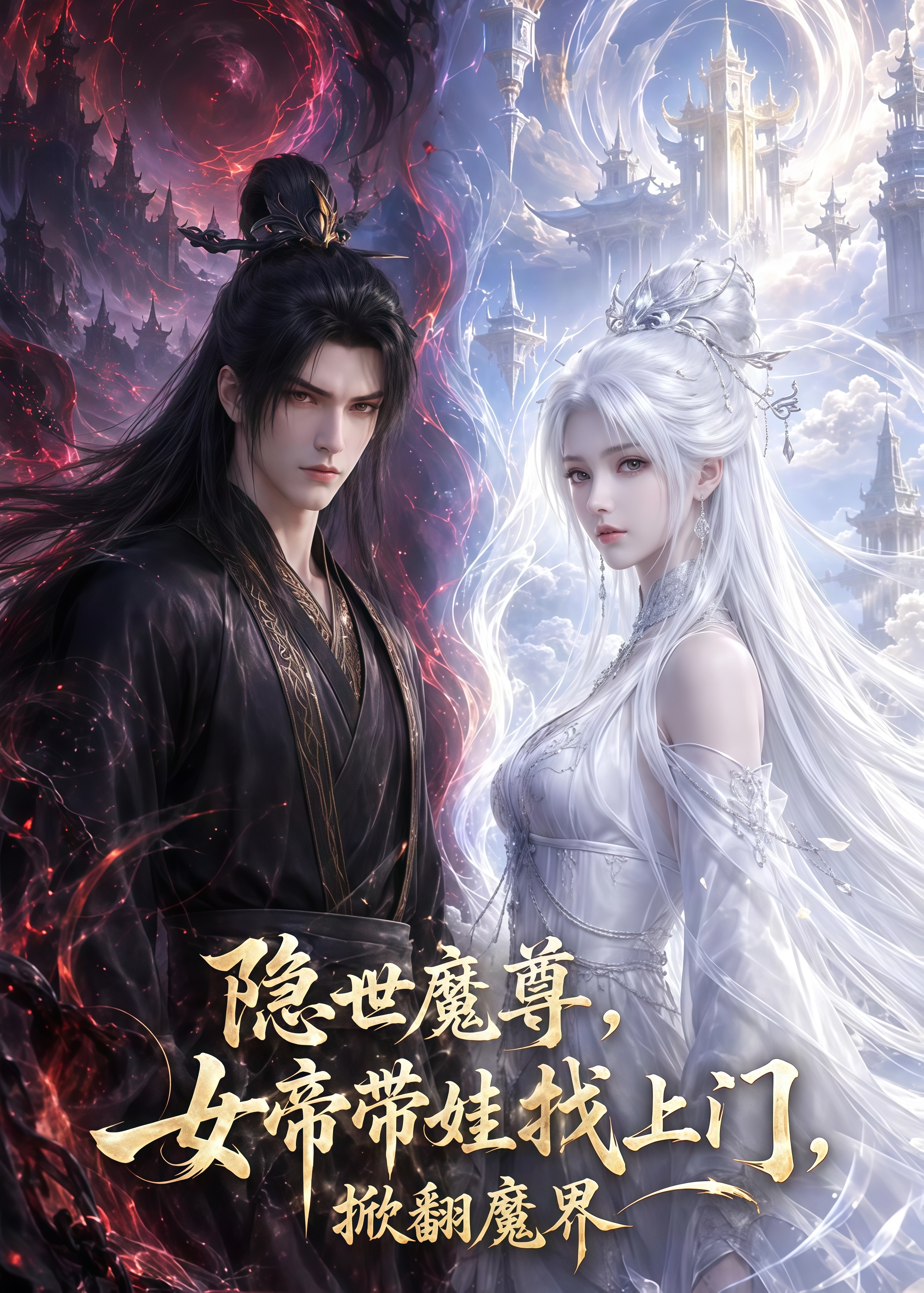 隐世魔尊，女帝带娃找上门，掀翻魔界全集