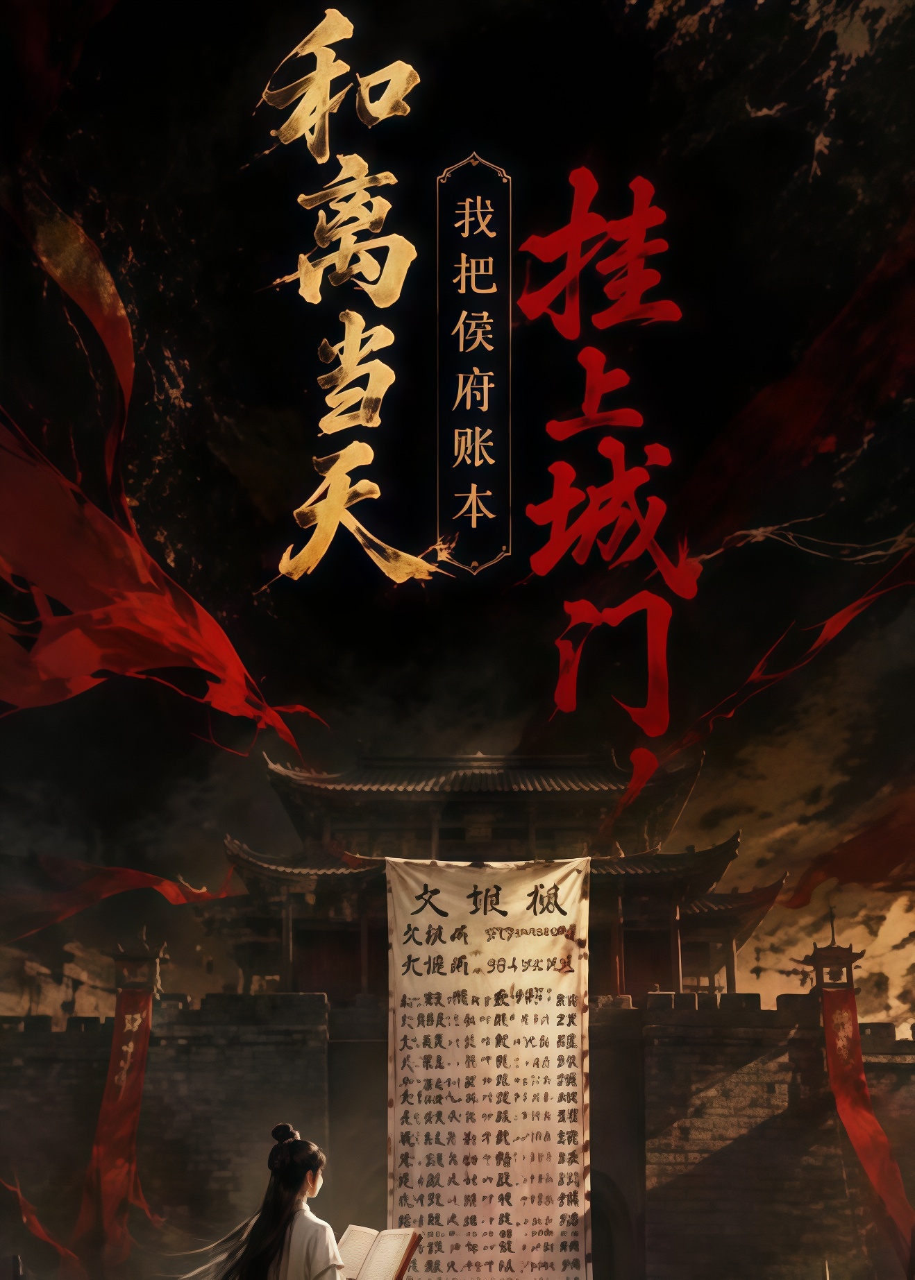 和离当天，我把侯府账本挂上城门全集