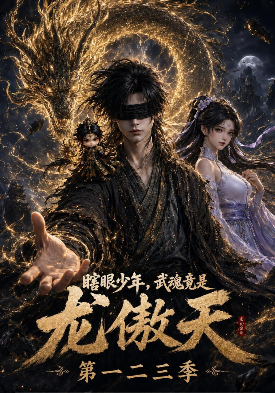 瞎眼少年，武魂竟是龙傲天第一二三季全集